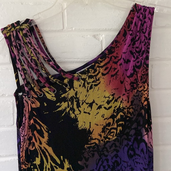 Lynn Ritchie Silver EUC Sleeveless Gorgeous Fully Lined Dress. No Wrinkle! - Picture 8 of 15